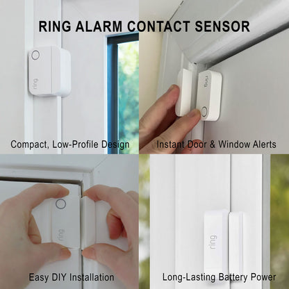 Ring Alarm Contact Sensor (Base Station Required) 2nd Gen - 6 Pack