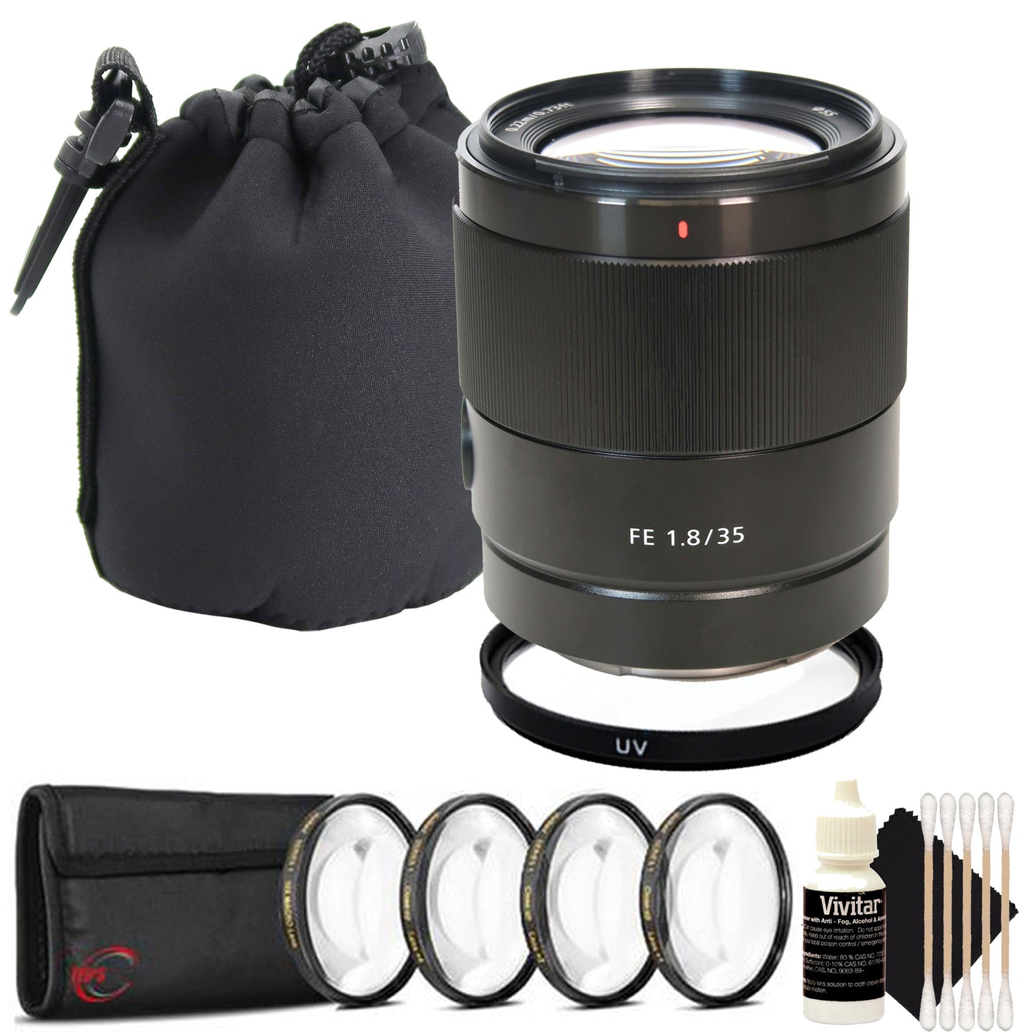 SONY FE 35 mm f/1.8 Standard Prime Lens Macro Photography Kit