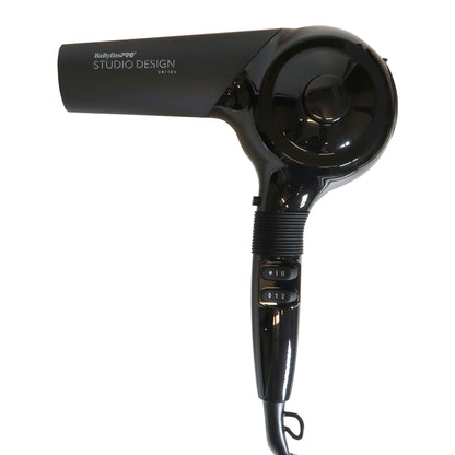 BaByliss Pro Studio Design Series Sensor Hair Dryer BCI800UC with Porcelain Ceramic Limited Edition 1" Straightening Iron, 1¼" Spring Curling Iron Set BPCPP6UC