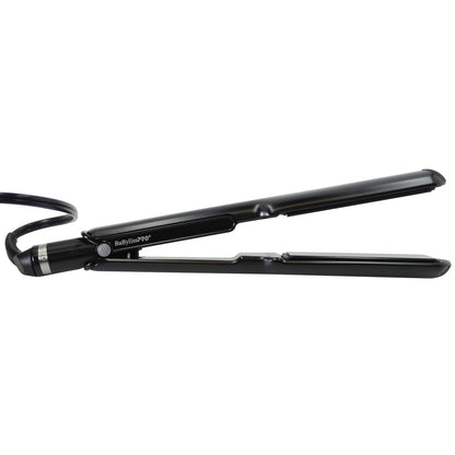 BaByliss Pro Porcelain Ceramic 1½" Straightening Iron BP9559UC with Nano Titanium 1" Spring Curling Iron and Flat Top Comb