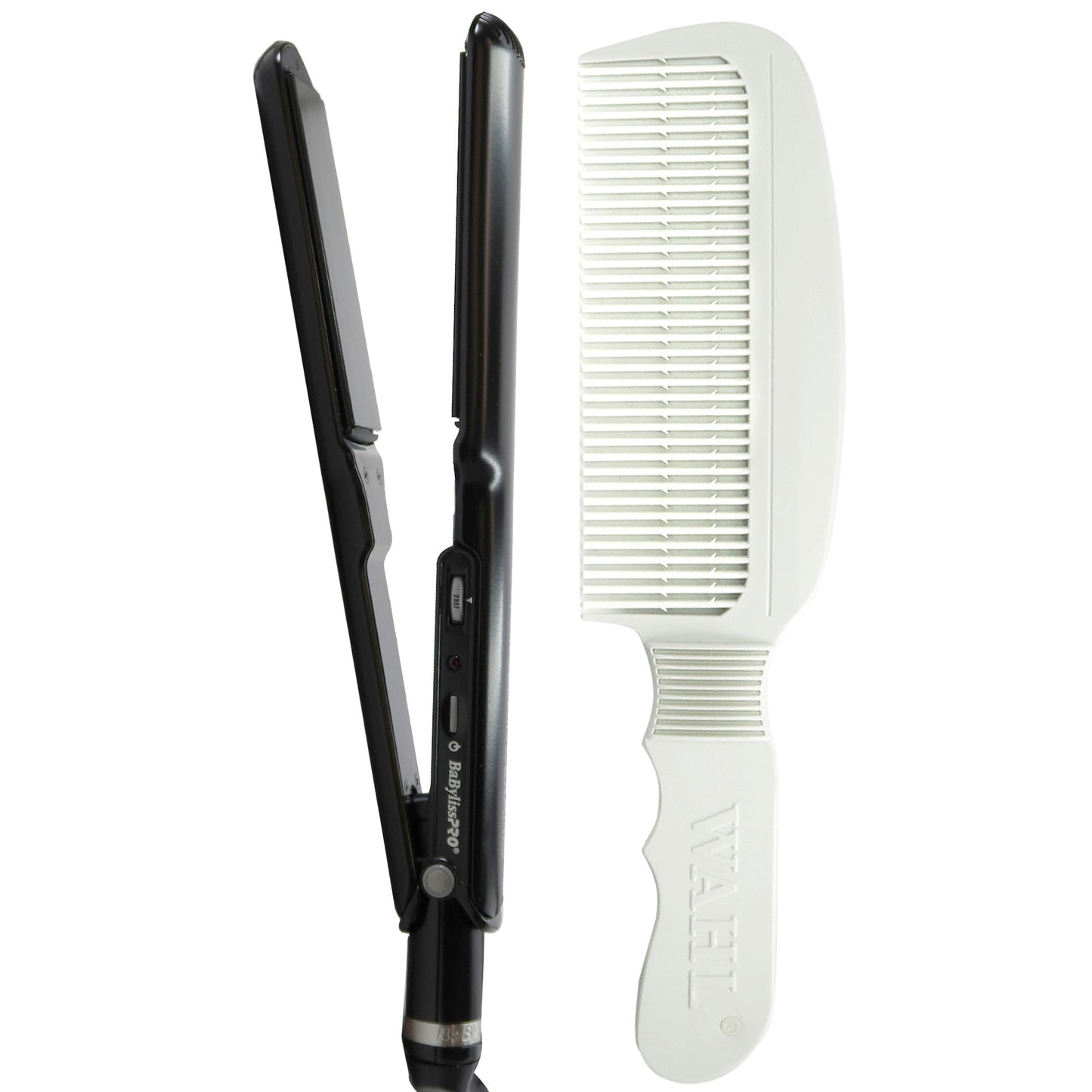 BaByliss Pro Porcelain Ceramic 1½" Straightening Iron BP9559UC with Flat Top Comb