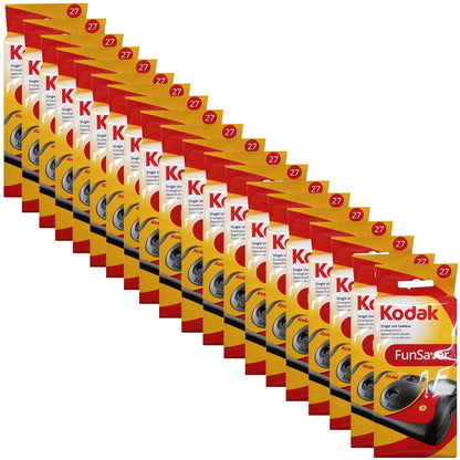 20-Pack Kodak 35mm One-Time-Use Disposable Camera (ISO 800) with Flash - 27 Exposure