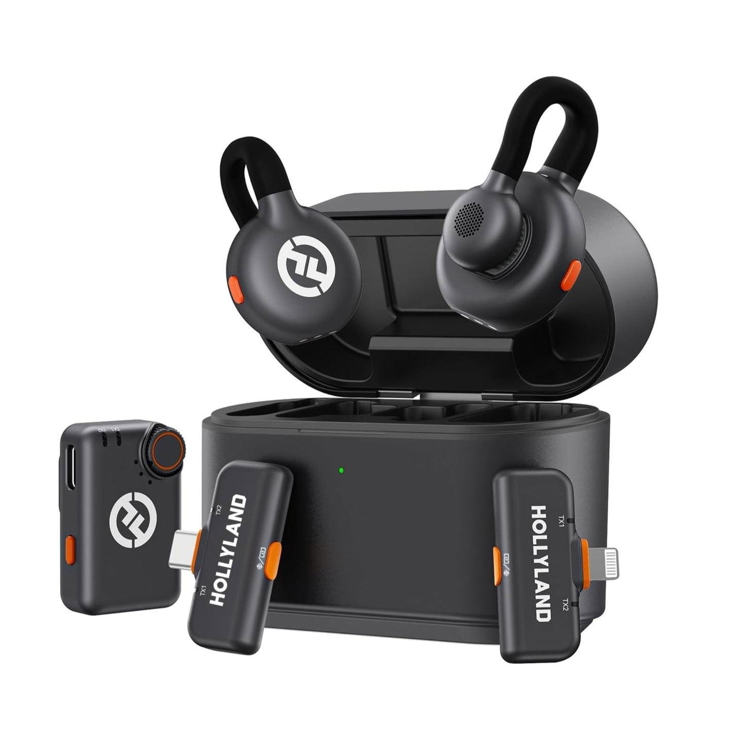 Hollyland Lark M2S Combo Wireless Lavalier Microphone for iPhone/Camera/Android