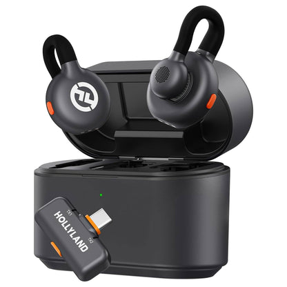 Hollyland Lark M2S Combo Wireless Lavalier Microphone for iPhone/Camera/Android