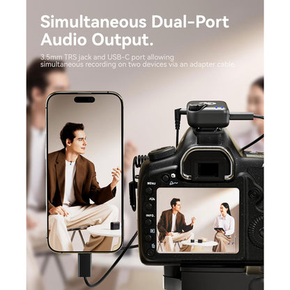 Hollyland Lark M2S Combo Wireless Lavalier Microphone for iPhone/Camera/Android