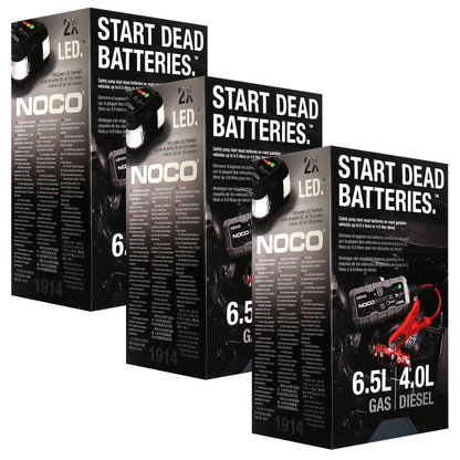 NOCO Boost X GBX45 1250-Amp 12V UltraSafe Jump Starter - 3 Pack