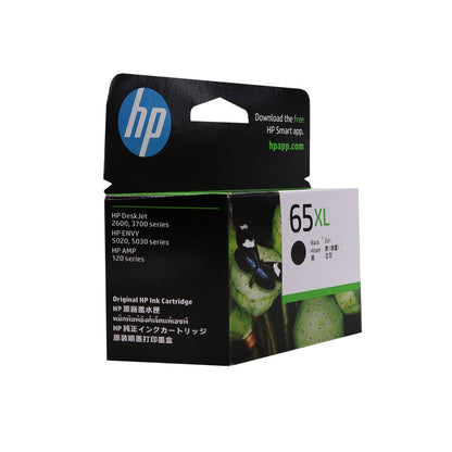 5 Pack HP High Yield 65XL Black Original Ink Cartridge, N9K04AA