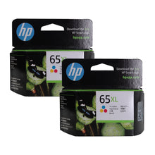 2 Pack HP 65XL Tri-color Original Ink Cartridge, N9K03AA