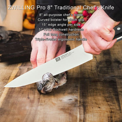 ZWILLING Pro 8" Traditional Chef's Knife - 5 Units