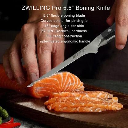 3x ZWILLING Pro 5.5" Boning Knife