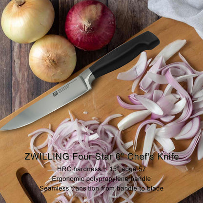 5x ZWILLING Four Star 6" Chef's Knife