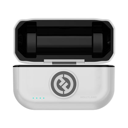 Hollyland LARK M2 DUO 2-Person Wireless Microphone System with USB-C Connector (2.4 GHz, Ivory White)