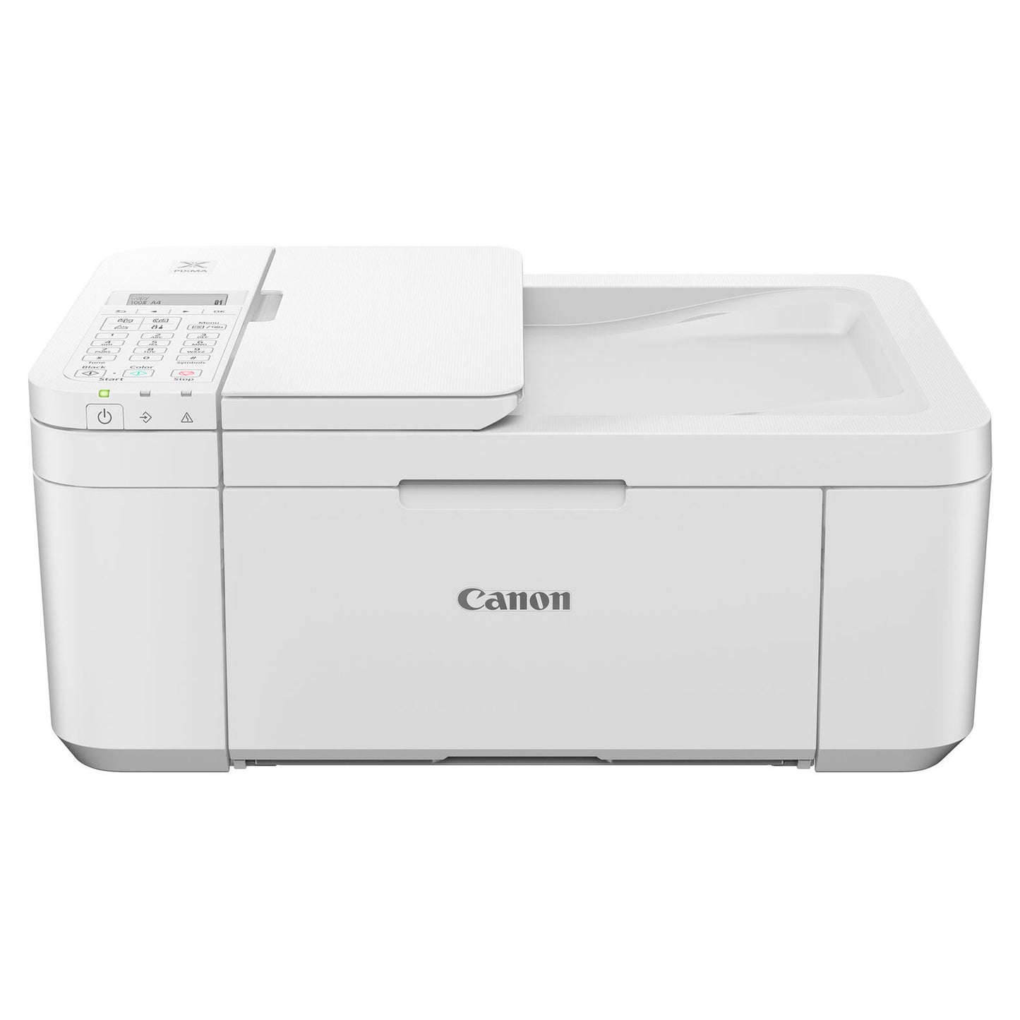 Canon PIXMA TR4720 Wireless All-in-One Printer (White) with 10FT Angle USB 2.0 Certified 480MBPS Type A Male To B Male Cable