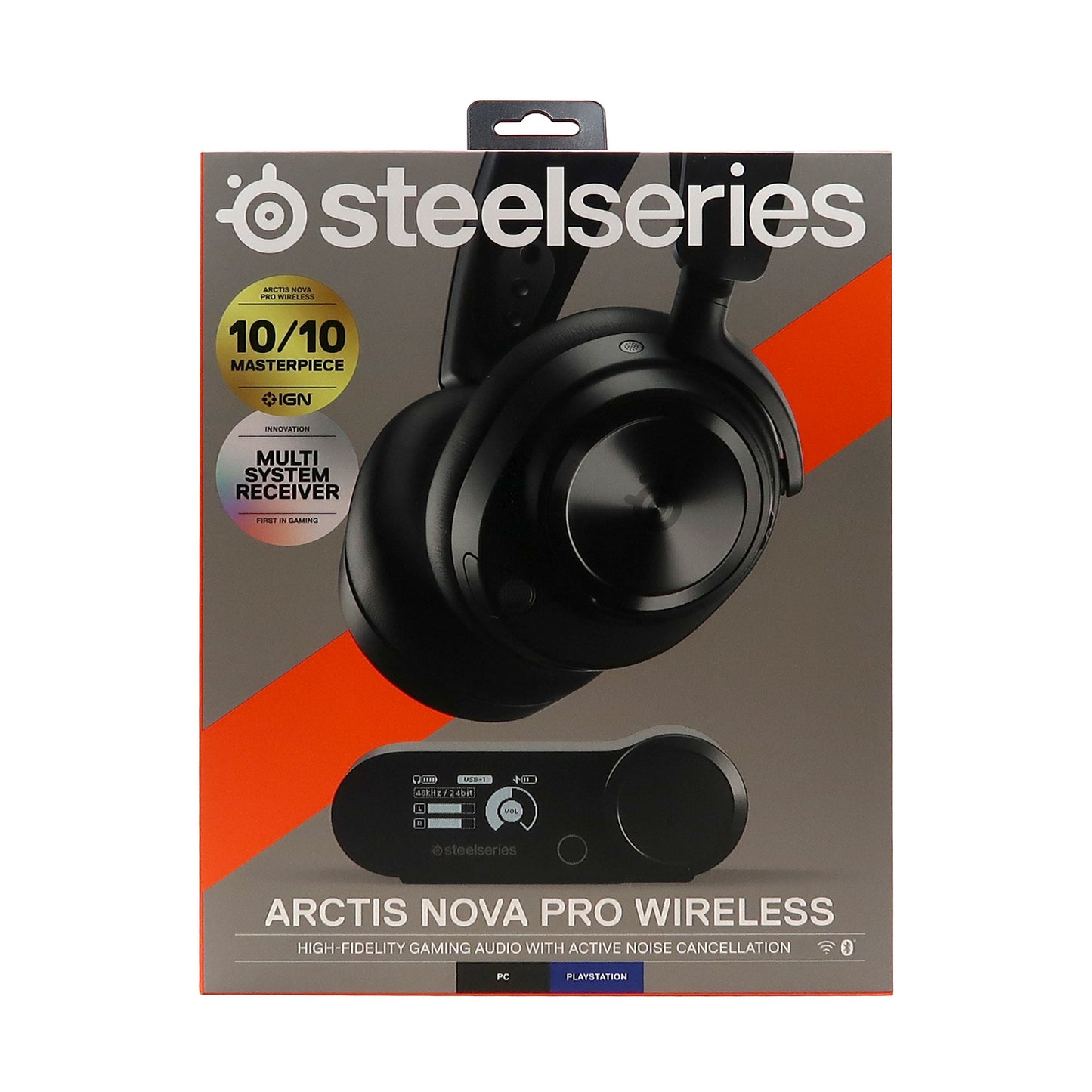 SteelSeries Arctis Nova Pro Wireless Multi-System Gaming Headset for PC, PS5, PS4, Switch, Mobile - Premium Hi-Fi Drivers - Active Noise Cancellation - Two Battery System - Black