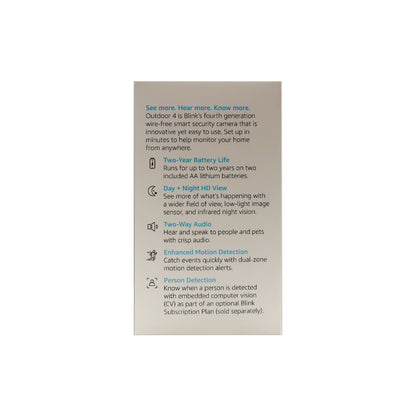 Blink Outdoor 4 Wireless Smart Security Camera - 5 Camera System (4th Gen.)