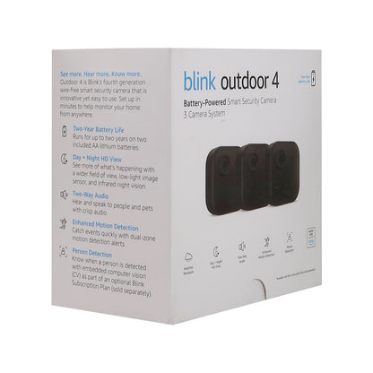 Blink Outdoor 4 Wireless Smart Security Camera - 3 Camera System (4th Gen)