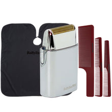 BaByliss Pro Professional Hypoallergenic Single Foil Cordless Shaver FXFS1 with Barberology Cutting Cape and Barberology Comb Set (Clipper, Cutting, Taper Combs)