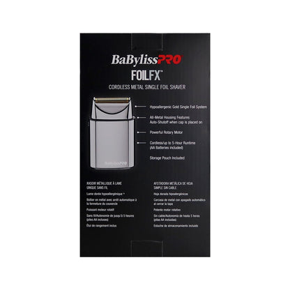 BaByliss Pro Professional Hypoallergenic Single Foil Cordless Shaver FXFS1 with Barberology Cutting Cape and Barberology Comb Set (Clipper, Cutting, Taper Combs)