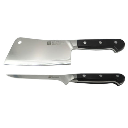 ZWILLING Pro 6" Meat Cleaver with ZWILLING Pro 5.5" Flexible Boning Knife