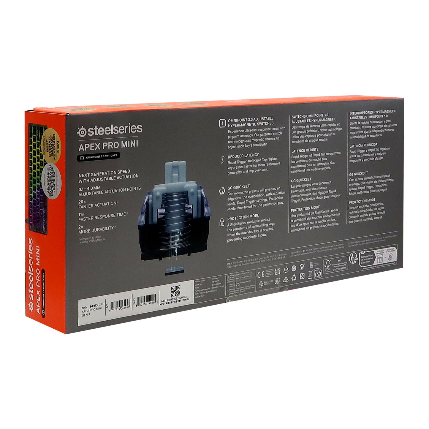 SteelSeries Arctis Nova 5 Wireless Gaming Headset - Black + SteelSeries Apex Pro Mini Wired OmniPoint Gaming Keyboard Gen 3 (Black)