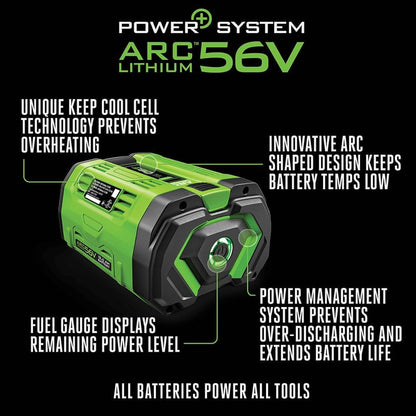 EGO POWER+ Lithium-Ion Battery 56V, 12.0Ah (BA6720T)