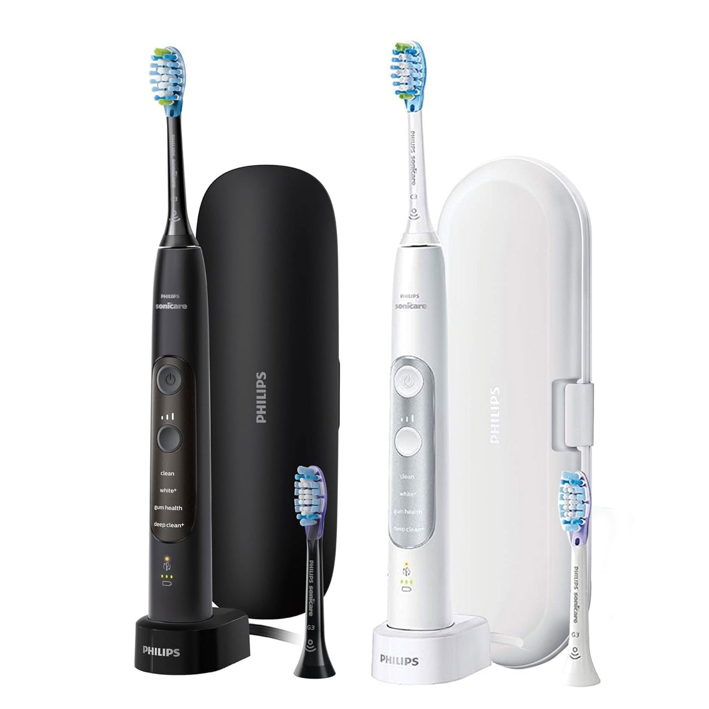 Philips Sonicare ExpertClean 7500 Rechargeable Electric Toothbrush HX9690 Black and White