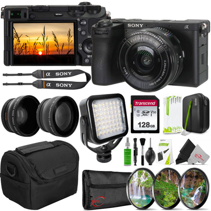 Sony a6700 Mirrorless Camera with 16-50mm f/3.5-5.6 Lens (Black) Complete Accessory Bundle
