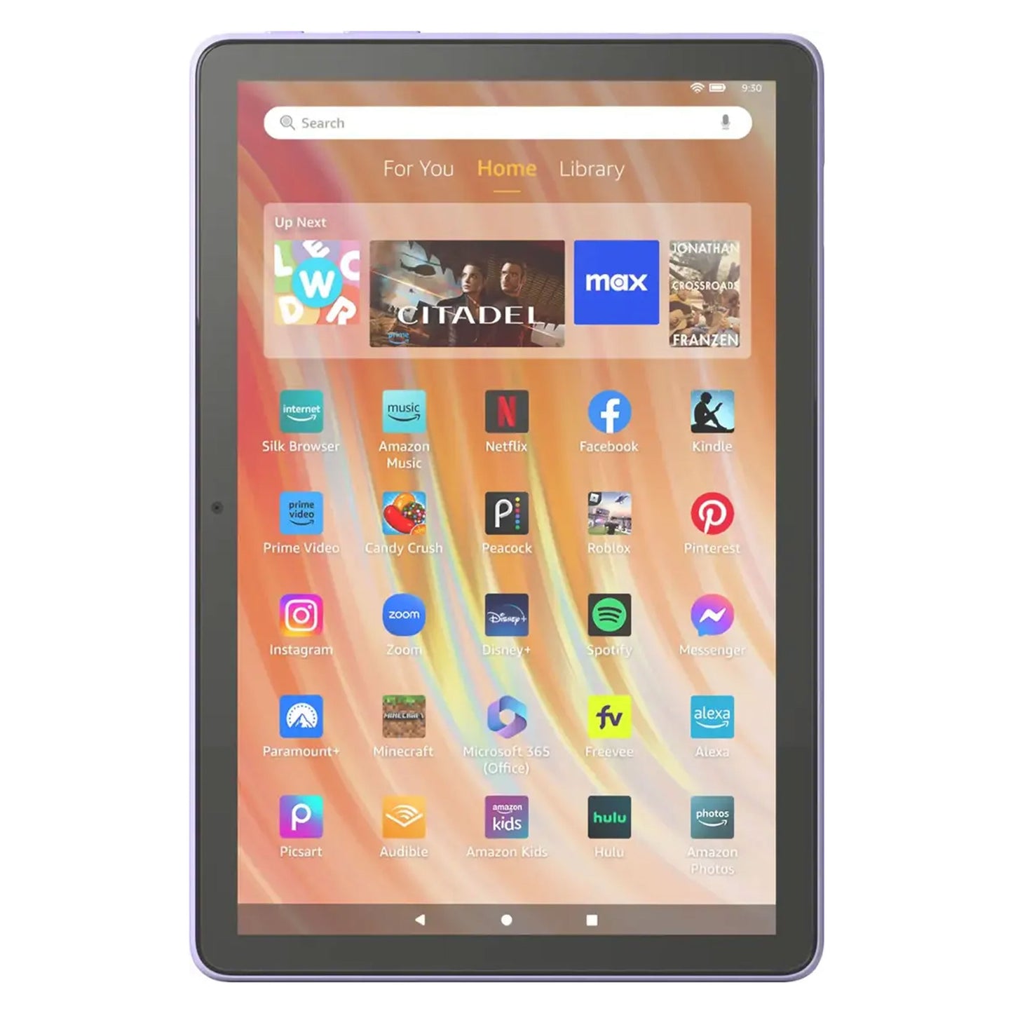 Amazon Fire HD 10 64GB 10.1" Tablet with Wi-Fi - 13th Gen (Lilac) + Jlab Wireless Earbuds Set