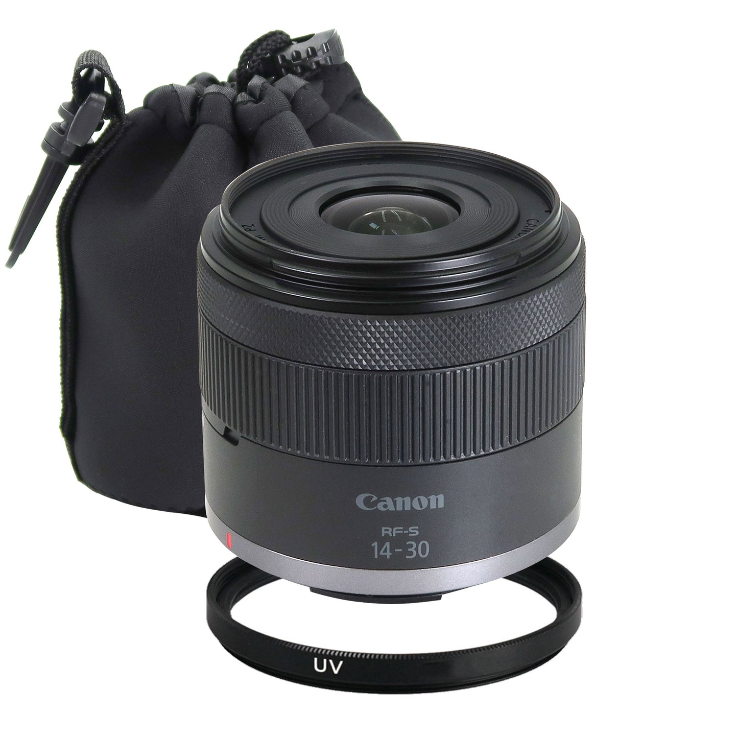 Canon RF-S 14-30mm f/4-6.3 IS STM PZ Lens (Canon RF) with Waterproof Lens Pouch and 58mm UV Filter