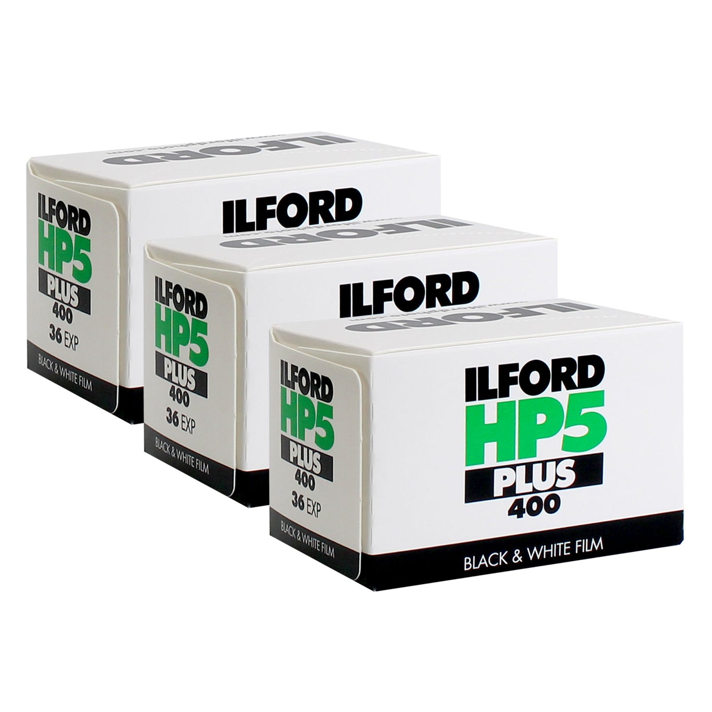 Ilford HP5 Plus Black & White Negative Film 35mm Roll Film, 36 Exposures - 3 Pack