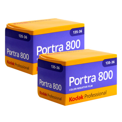 Kodak Portra 800 Color Negative Film (35mm Roll Film, 36 Exposures) - 2 Pack