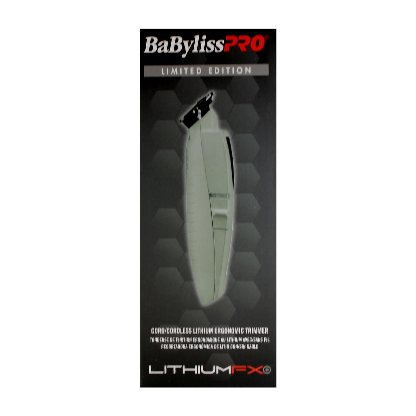 BaByliss Pro LITHIUMFX+ Limited Edition Cordless Lithium Ergonomic Trimmer (Grey) FX773NGY
