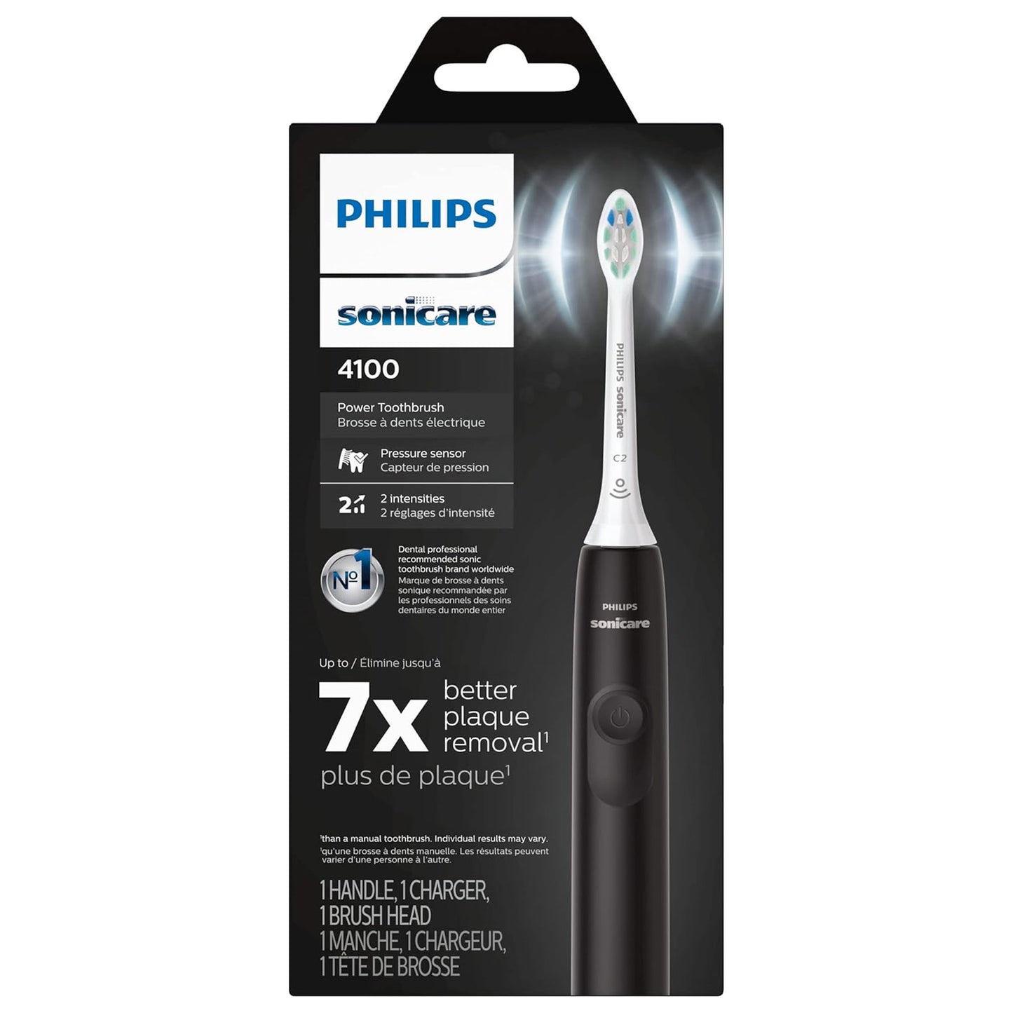 Philips Sonicare 4100 Rechargeable Electric Toothbrush Black HX3681/24