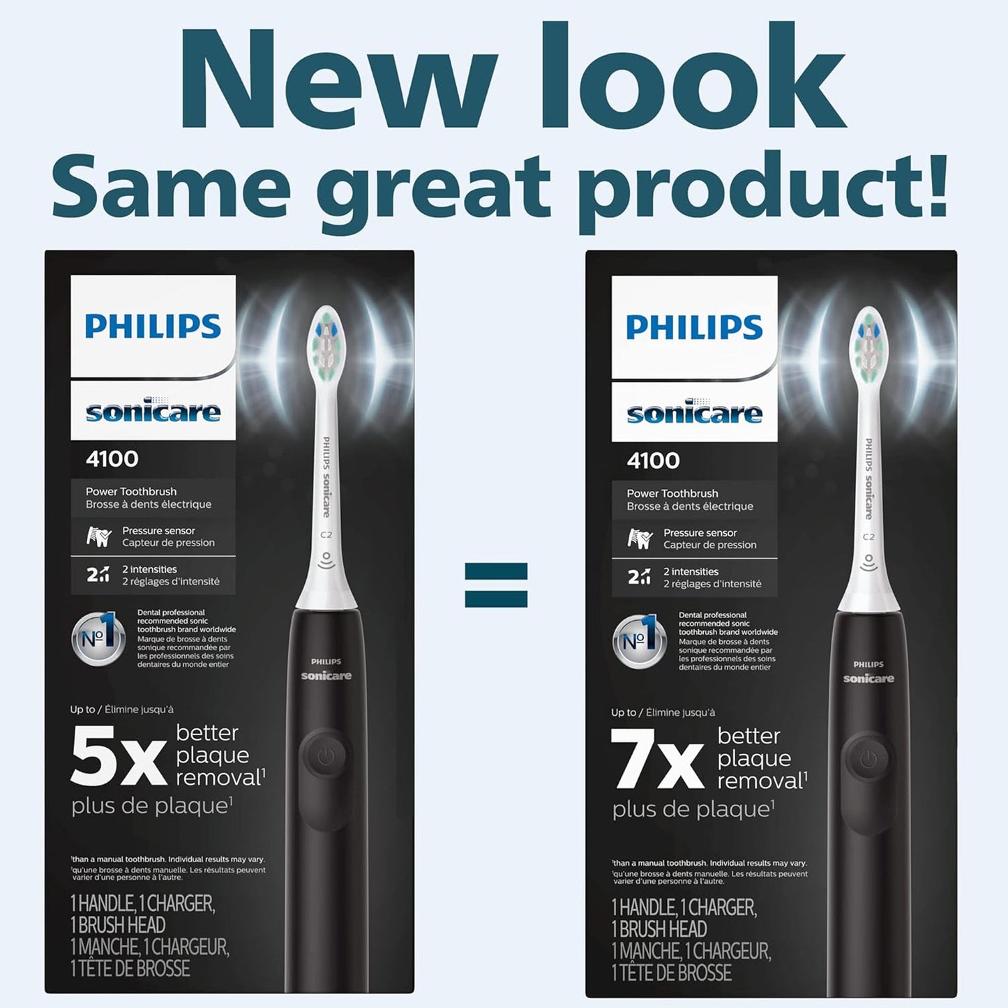Philips Sonicare 4100 Rechargeable Electric Toothbrush Black HX3681/24