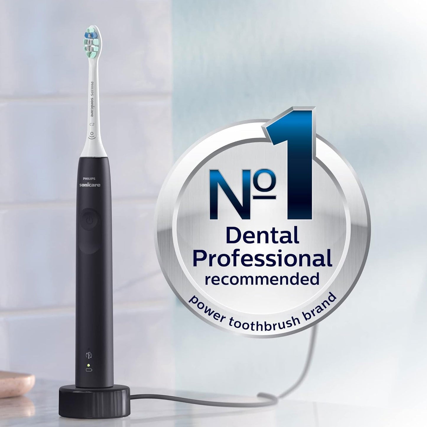 Philips Sonicare 4100 Rechargeable Electric Toothbrush Black HX3681/24