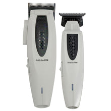 BaByliss Pro LITHIUMFX+ Limited Edition Cordless Lithium Ergonomic Trimmer (Grey) FX773NGY with Clipper (Grey) FX673NSGY
