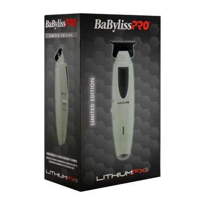 BaByliss Pro LITHIUMFX+ Limited Edition Cordless Lithium Ergonomic Trimmer (Grey) FX773NGY with Cordless Metal Double Foil Shaver (Gray) FXFS2GY