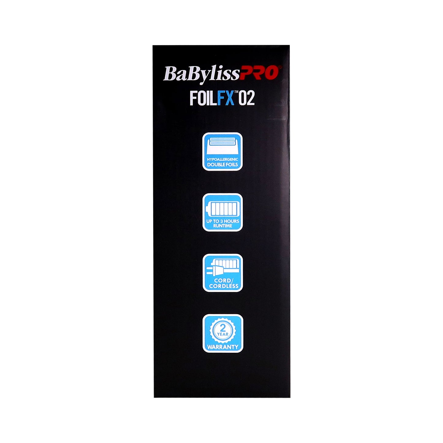 BaByliss Pro LIMITED EDITION Cordless Metal Double Foil Shaver (Blue) FXFS2BL