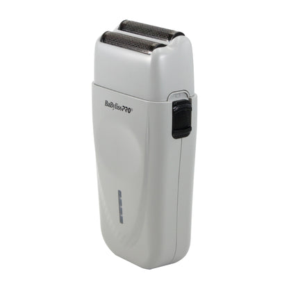 BaByliss Pro Limited Edition LithiumFX+ Cord/Cordless Lithium Ergonomic Double Foil Shaver (Gray) FXFS573GY with Barberology Comb Set - Red