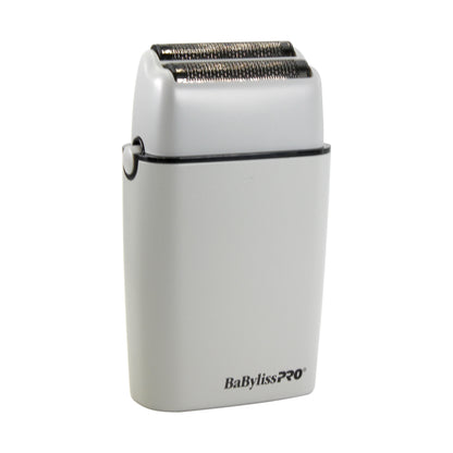 BaByliss Pro LIMITED EDITION Cordless Metal Double Foil Shaver (Gray) FXFS2GY with Barberology Comb Set - Red