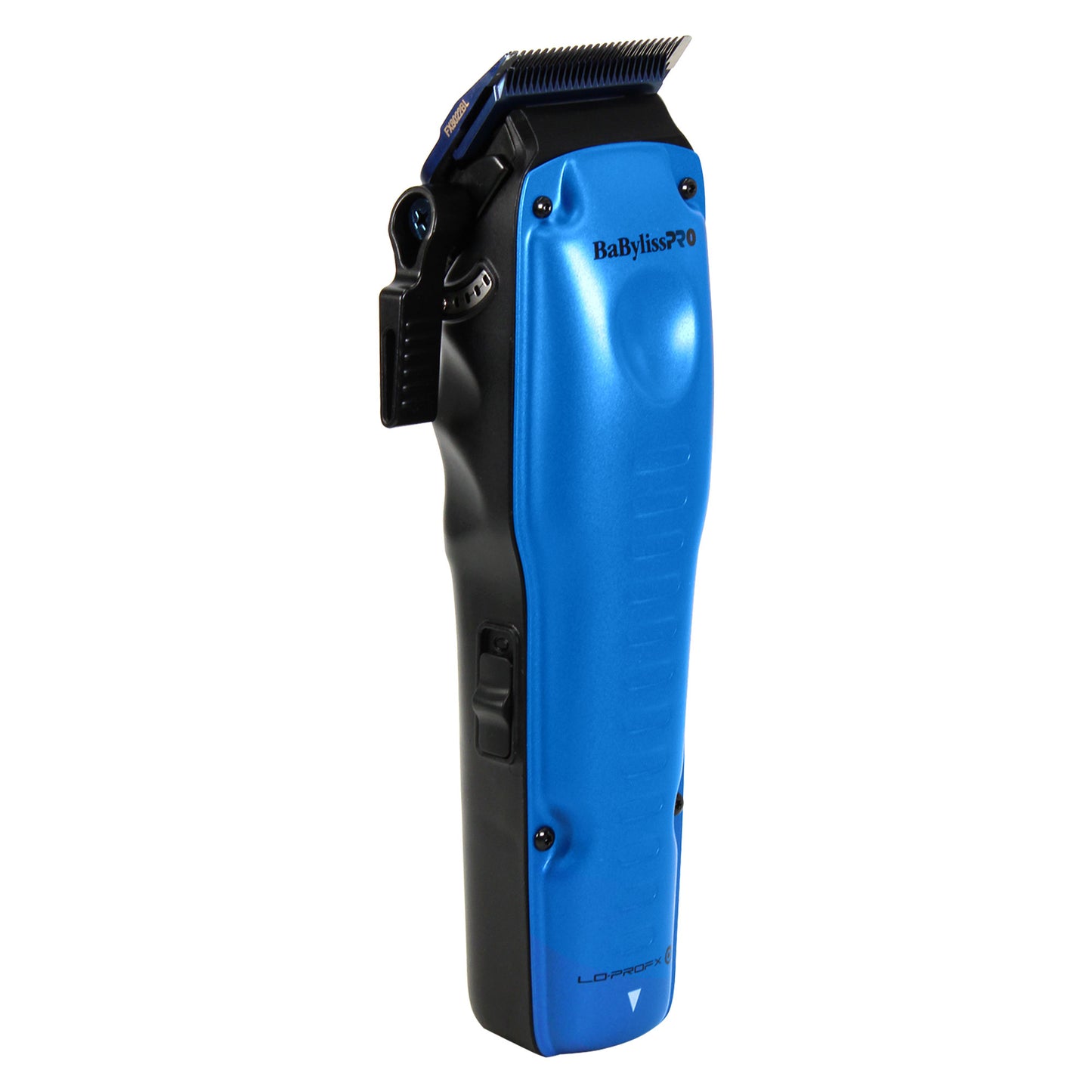 BaByliss Pro LIMITED EDITION LO-PROFX Interchangeable Battery Cordless Clipper (Blue) FX829BL with Barberology Comb Set (Clipper, Cutting, Taper Combs) - Red