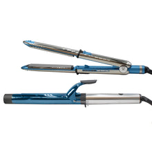 BaByliss Pro Prima3000 1¼" Styling Iron & 1¼" Extended Barrel Curling Iron Combo BNTPP54UC with Barberology Apron and Barberology 9" Comb - Black