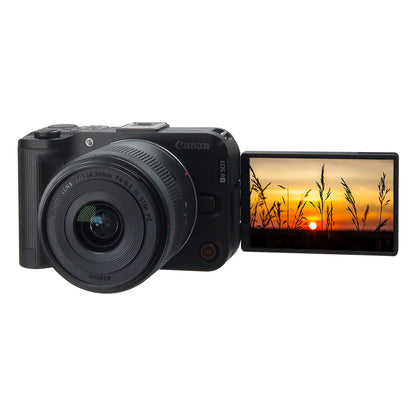 Canon EOS R50 V 4K60p Video 24.2MP Mirrorless Camera with RF-S 14-30mm f/4-6.3 IS STM PZ Lens (Canon RF) Professional Accessory Kit