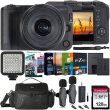 Canon EOS R50 V 4K60p Video 24.2MP Mirrorless Camera + RF-S 14-30mm f/4-6.3 IS STM PZ Lens (Canon RF) All Inclusive Professional Video Podcasting Kit