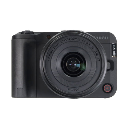 Canon EOS R50 V 4K60p Video 24.2MP Mirrorless Camera + RF-S 14-30mm f/4-6.3 IS STM PZ Lens (Canon RF) All Inclusive Professional Video Podcasting Kit