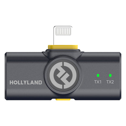 Hollyland LARK M2 Wireless Lavalier Microphone with Lightning Plug (Duo,Shine Charcoal)