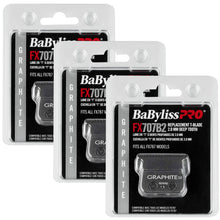 3 Unit BaByliss PRO Deep Tooth Graphite Replacement Blade BB-FX707B2