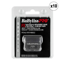 10 Unit BaByliss PRO Deep Tooth Graphite Replacement Blade BB-FX707B2