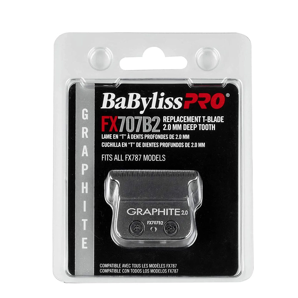 10 Unit BaByliss PRO Deep Tooth Graphite Replacement Blade BB-FX707B2