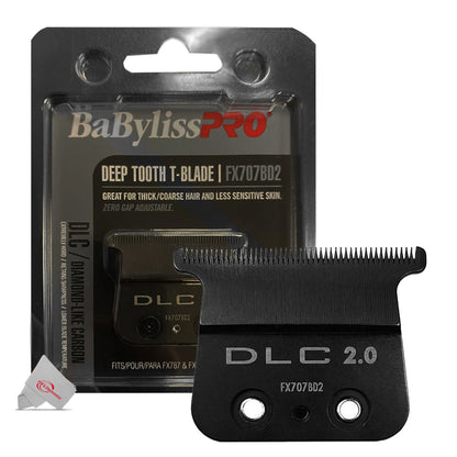 Babyliss Pro DLC 2.0MM Deep Tooth T-Blade FX707BD2 - 10 Packs